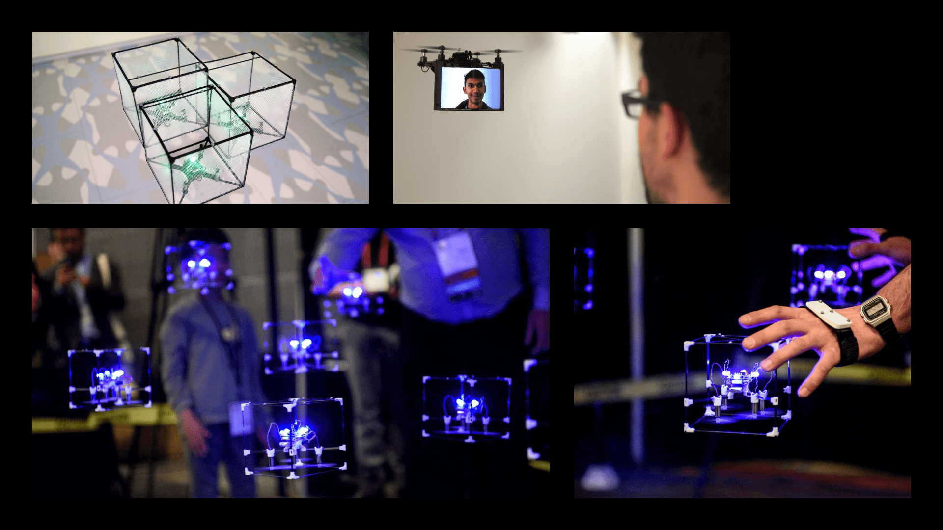 BitDrones (2015) and GridDrones (2018) by Sean Braley and Calvin Rubens et al.